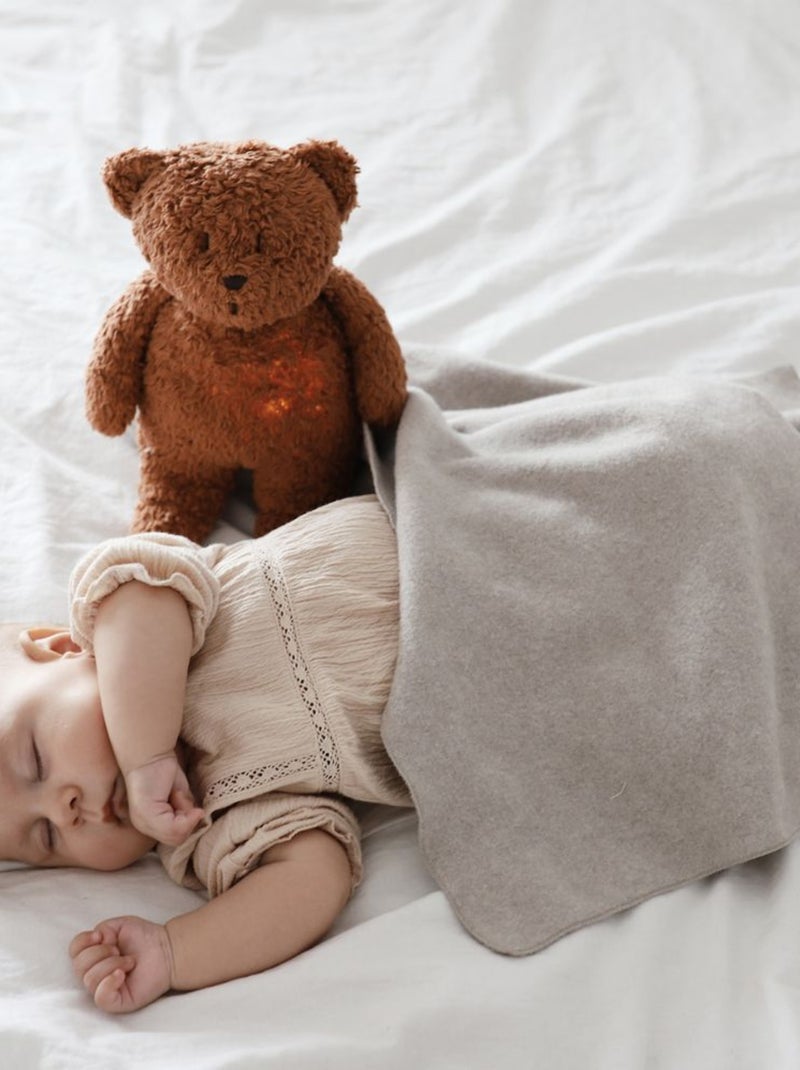 Moonie - Peluche veilleuse Ours Marron - Kiabi