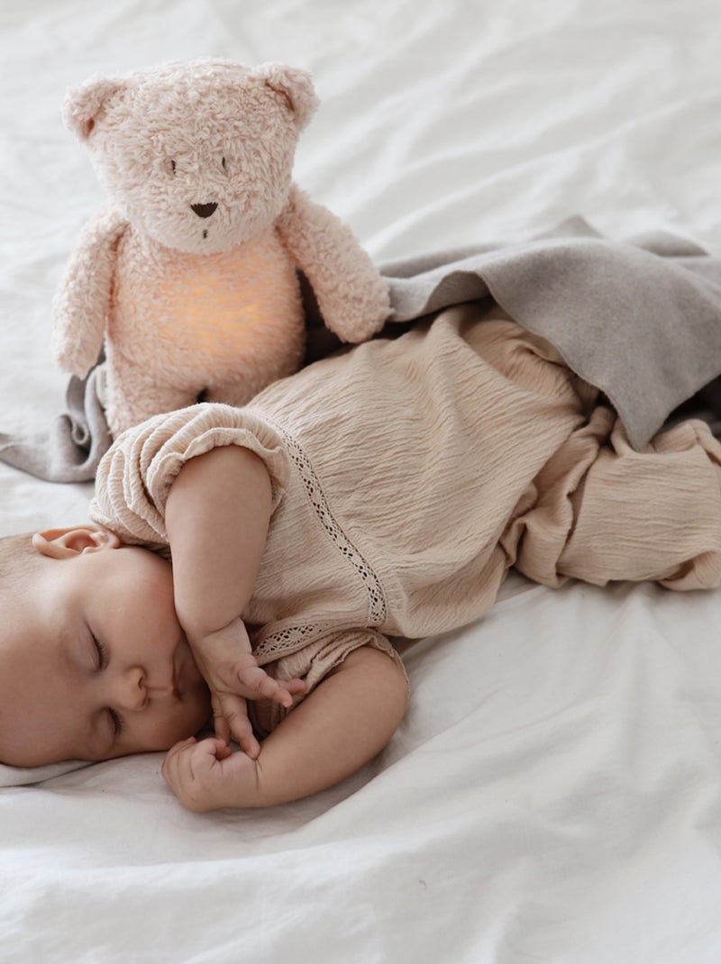 Moonie - Peluche veilleuse Ours Rose - Kiabi