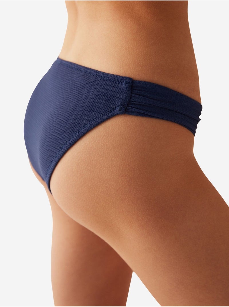 Moonlight bas de bikini hipkini à détail froncé penti Bleu marine - Kiabi