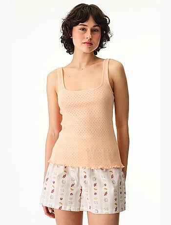 Morning time ensemble de pyjama en coton avec short penti