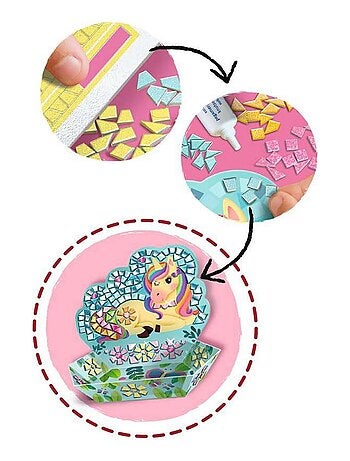 Mosaïque : Licorne Be Créative