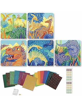 Mosaïques - sycomore - stick'n fun - dinosaures - dès 5 ans