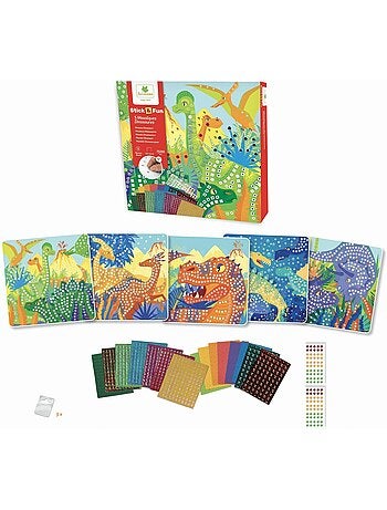 Mosaïques - sycomore - stick'n fun - dinosaures - dès 5 ans