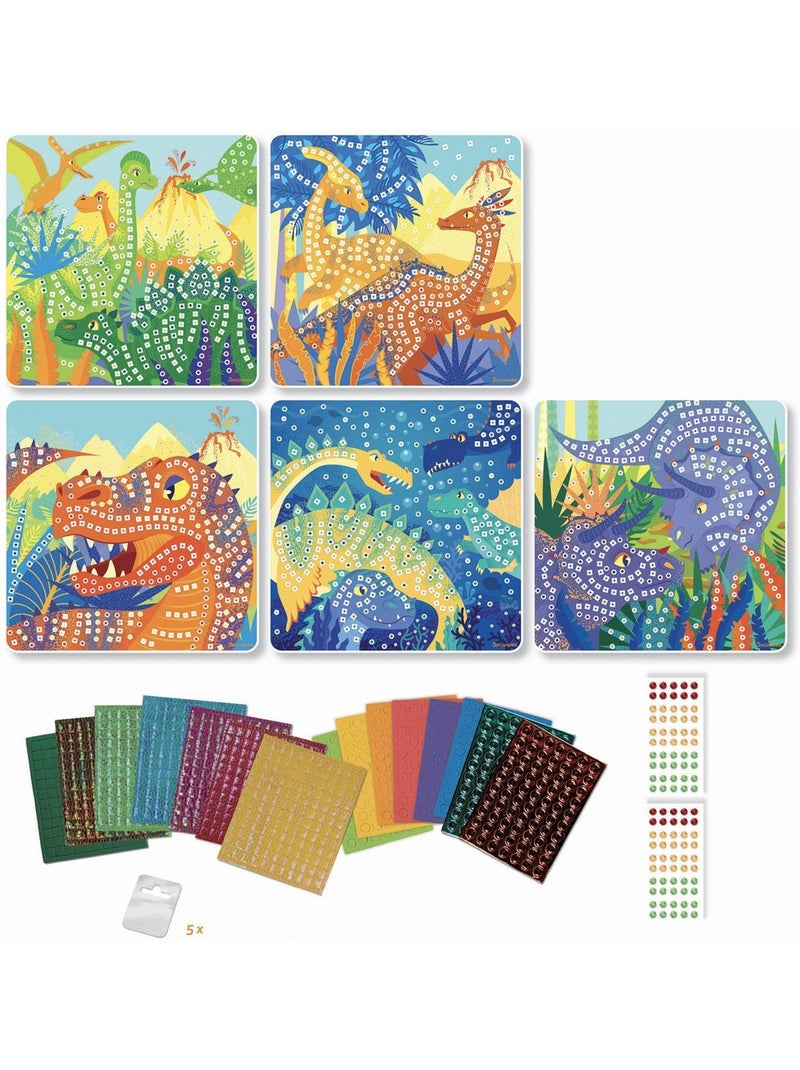 Mosaïques - SYCOMORE - Stick'N Fun - Dinosaures - Dès 5 ans Rouge - Kiabi