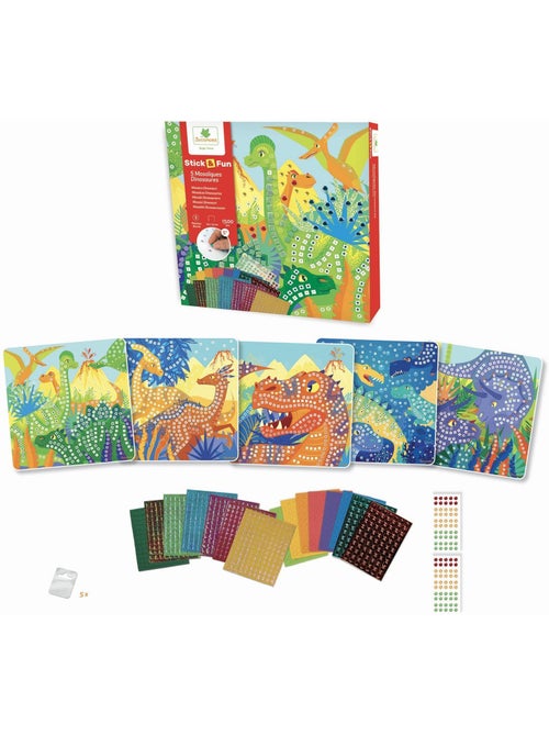 Mosaïques - SYCOMORE - Stick'N Fun - Dinosaures - Dès 5 ans - Kiabi Mosaïques - SYCOMORE - Stick'N Fun - Dinosaures - Dès 5 ans - Kiabi