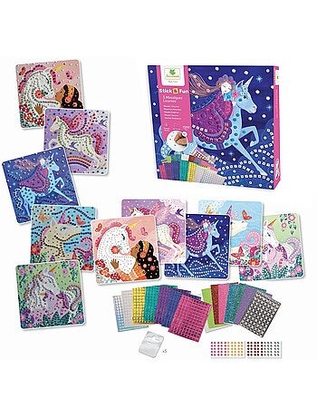 Mosaïques - sycomore - stick'n fun - licornes - dès 5 ans