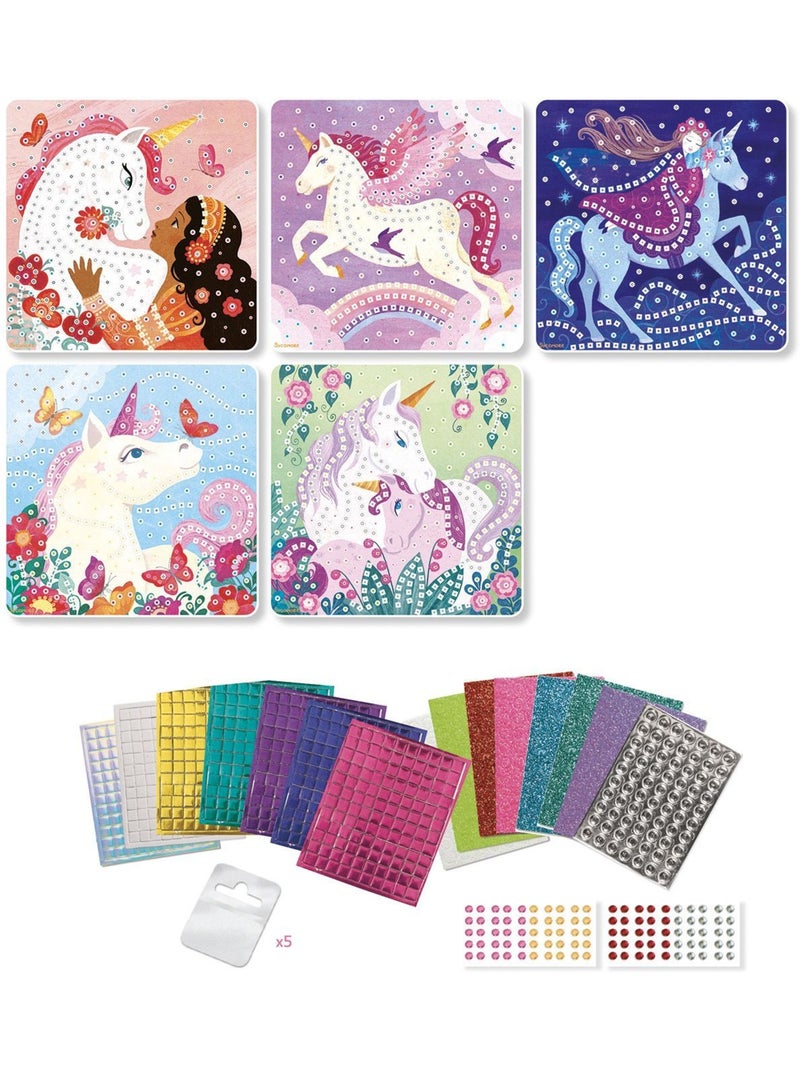 Mosaïques - sycomore - stick'n fun - licornes - dès 5 ans Rose - Kiabi
