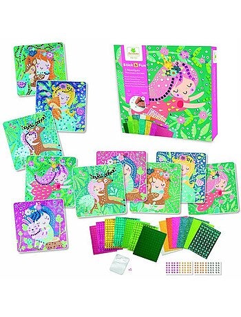 Mosaïques - sycomore - stick'n fun - princesses des bois - dès 5 ans