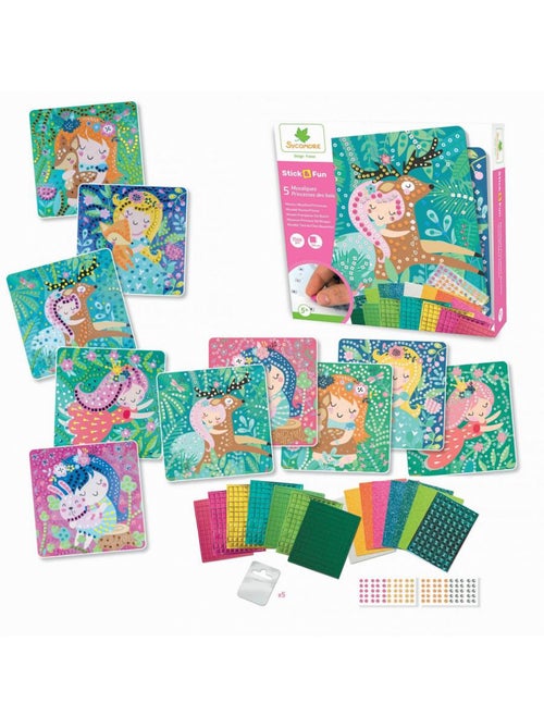 Mosaïques - sycomore - stick'n fun - princesses des bois - dès 5 ans - Kiabi