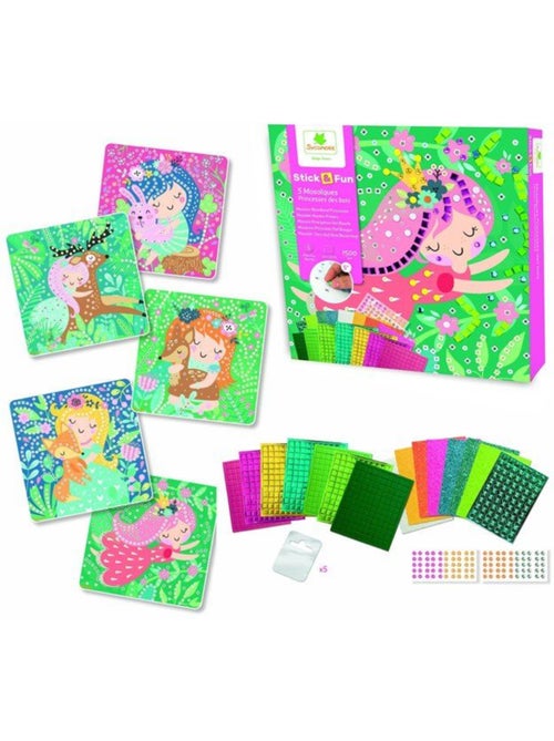 Mosaïques - sycomore - stick'n fun - princesses des bois - dès 5 ans - Kiabi