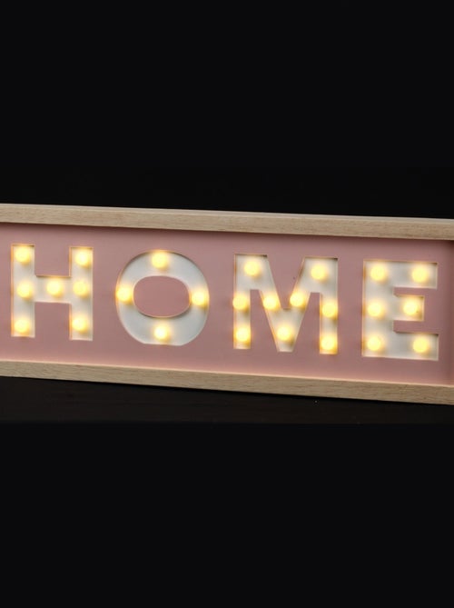 Mot a led à poser Home noel - Kiabi