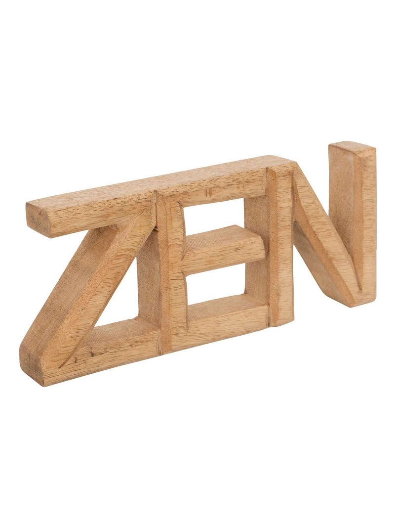 Mot à poser en bois ZEN Beige - Kiabi
