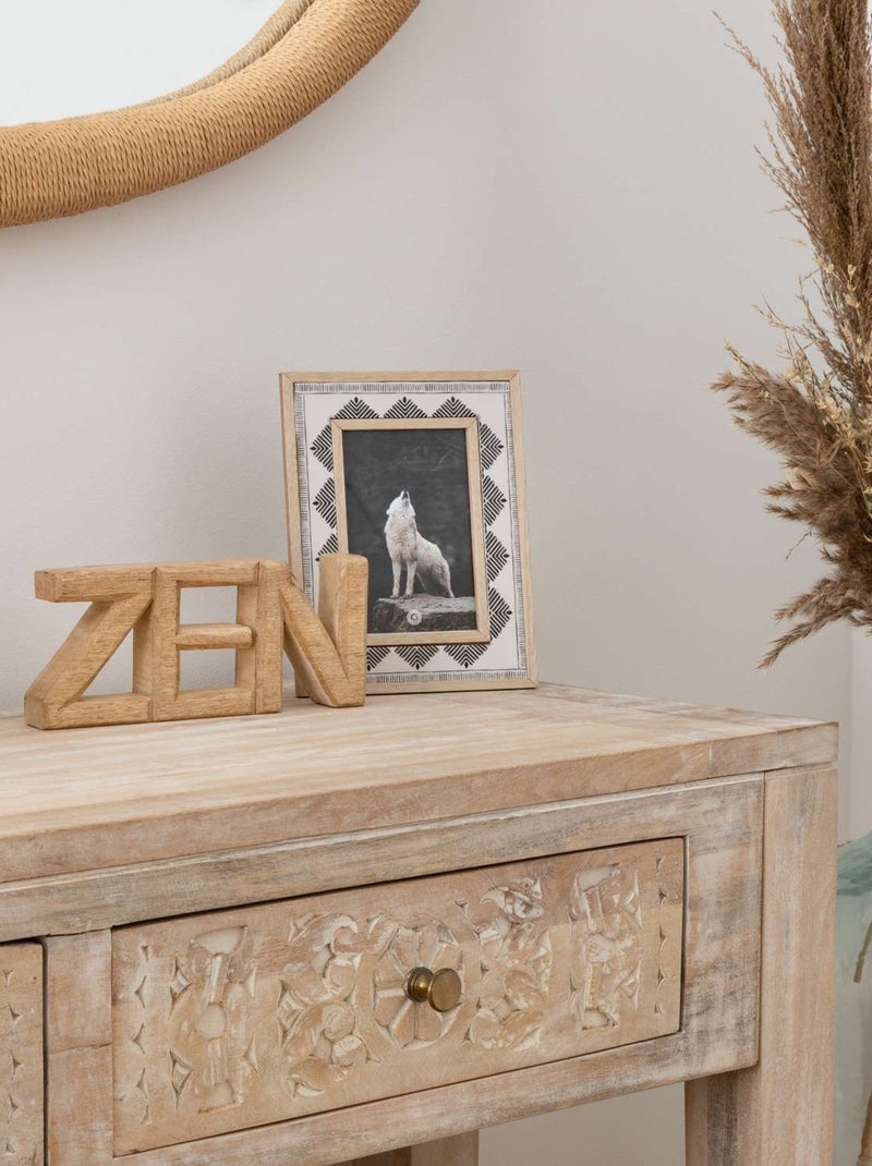 Mot à poser en bois ZEN Beige - Kiabi