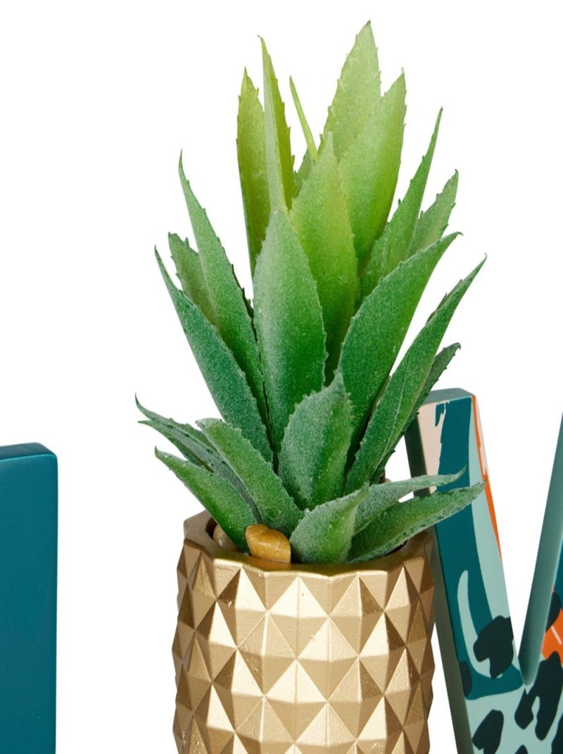 Mot déco LOVE ananas doré à poser Multicolore - Kiabi