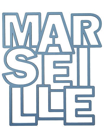 Mot décoratif découpé au laser Marseille