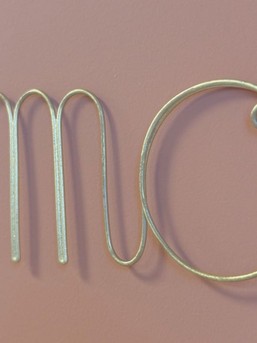 Mot fil de laiton doré "AMOUR" - Kiabi