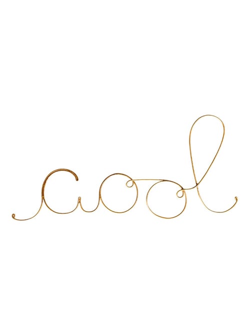 Mot fil de laiton doré "COOL" - Kiabi