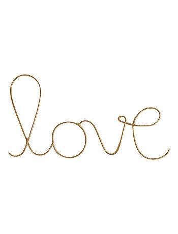 Mot fil de laiton doré "LOVE