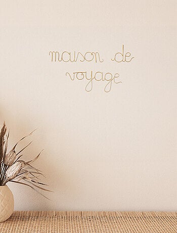 Mot fil de laiton "MAISON DE VOYAGE