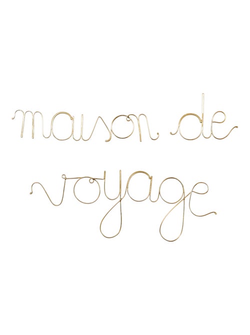 Mot fil de laiton "MAISON DE VOYAGE" - Kiabi