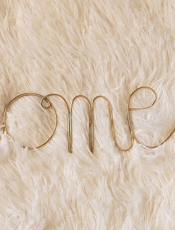 Mot fil de laiton "WELCOME HOME