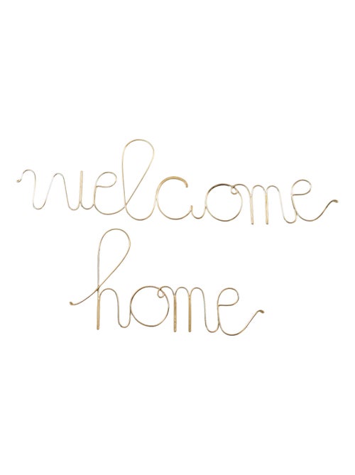 Mot fil de laiton "WELCOME HOME" - Kiabi