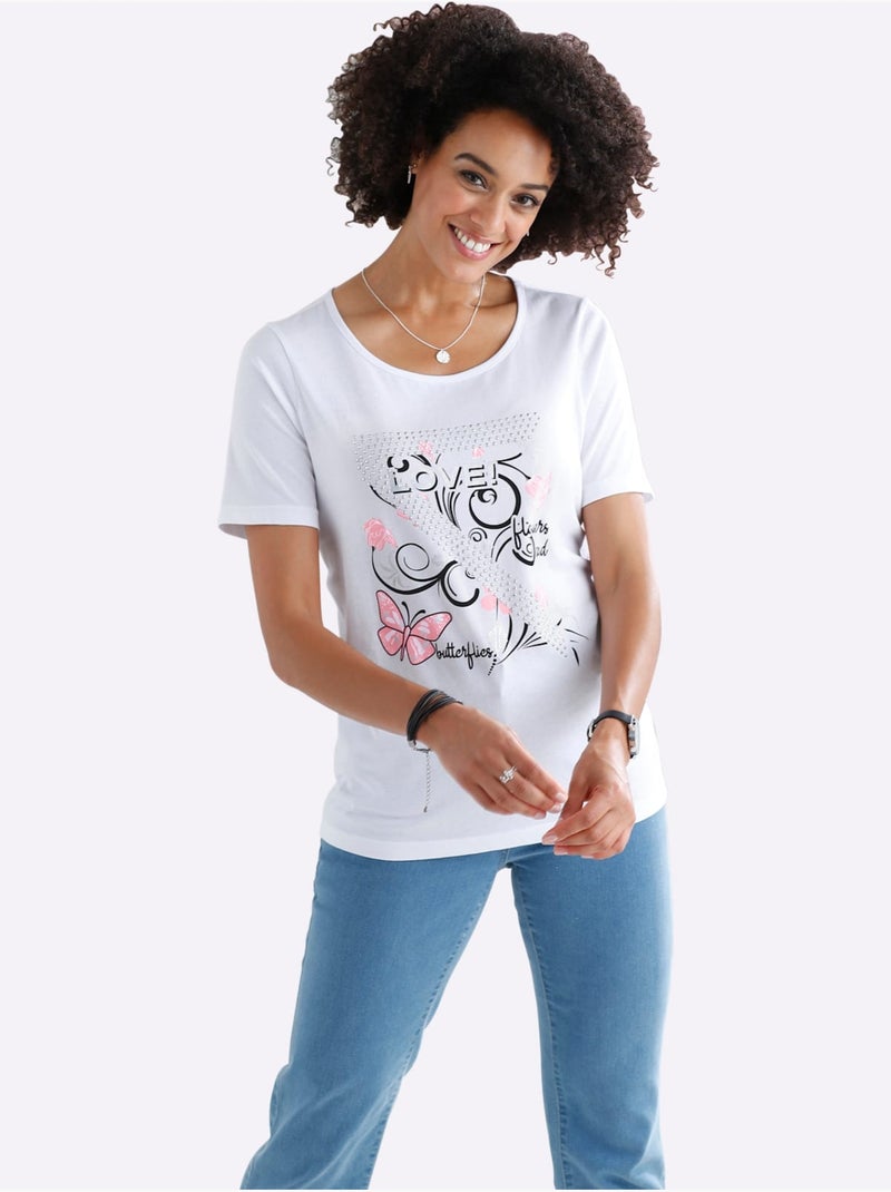 Motif Imprimé - Taille Standard - Moda Vilona Blanc - Kiabi
