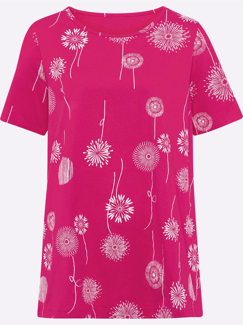 Motif Imprimé - Taille Standard - Moda Vilona Blanc Rose - Kiabi