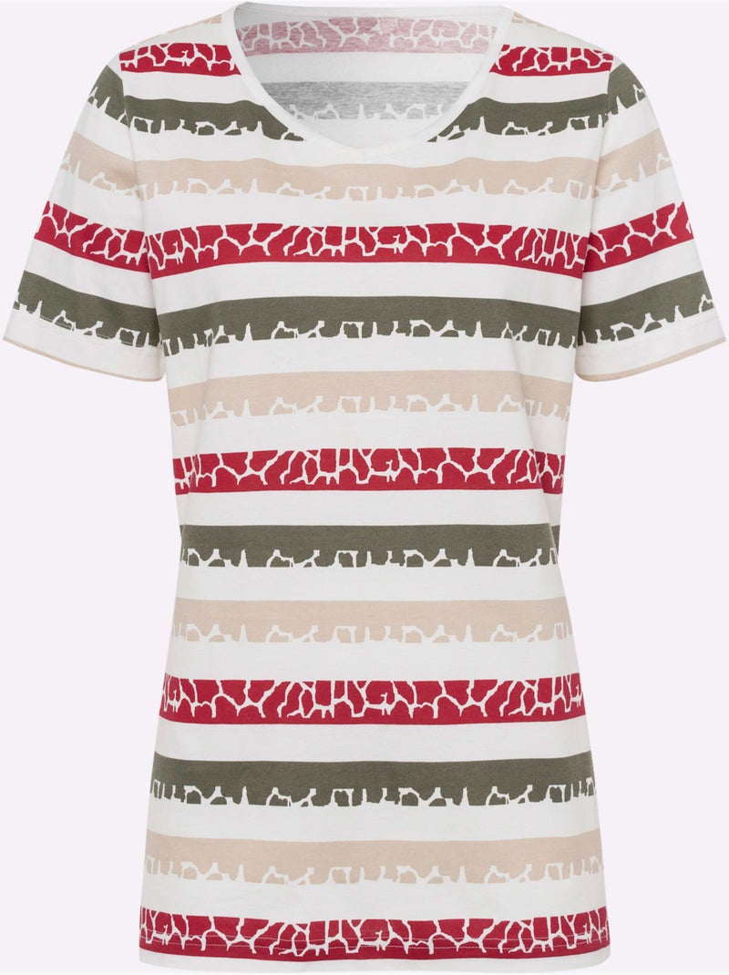 Motif Imprimé - Taille Standard - Moda Vilona Vert/Rouge - Kiabi