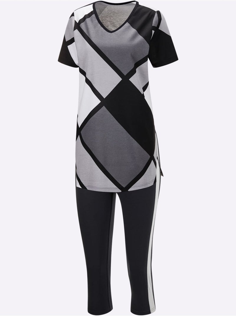 Motif Imprimé - Taille Standard - Witt Noir Gris - Kiabi