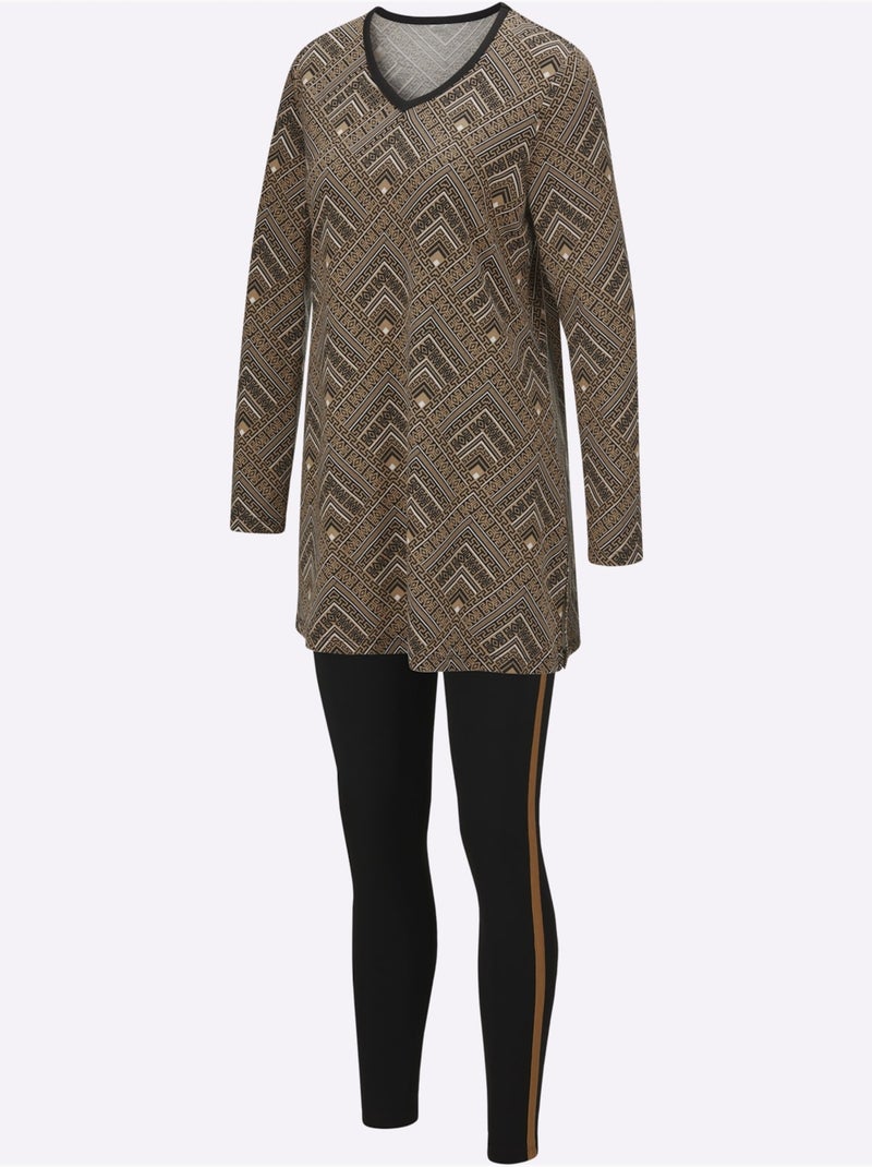 Motif Imprimé - Taille Standard - Witt Noir Marron - Kiabi