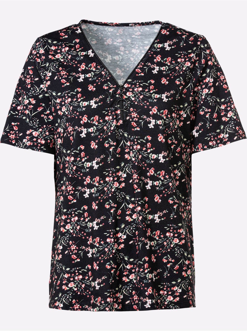 Motif Imprimé - Taille Standard - Witt Noir Rose - Kiabi