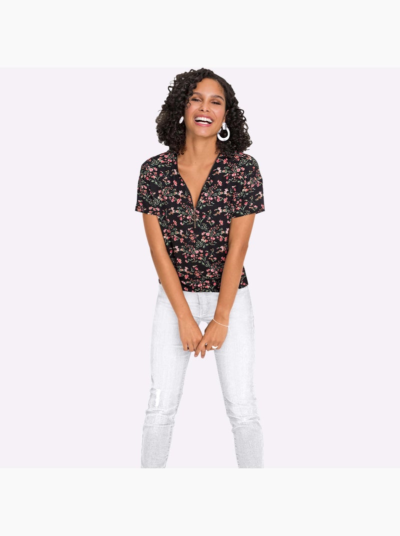 Motif Imprimé - Taille Standard - Witt Noir Rose - Kiabi