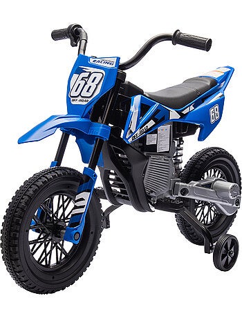 Moto cross électrique dirt bike enfant 2 vitesses 2,4-5 km/h musiques