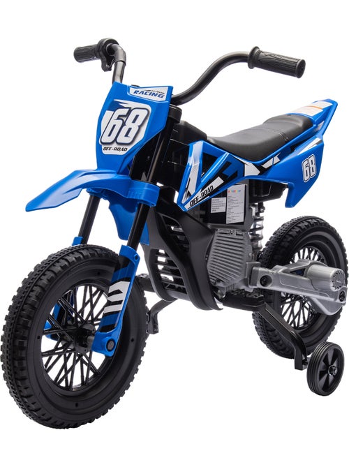 Moto cross électrique dirt bike enfant 2 vitesses 2,4-5 km/h musiques - Kiabi