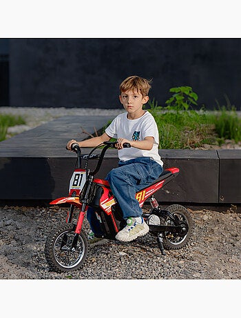 Moto cross électrique dirt bike enfant 250w 16 km/h max.