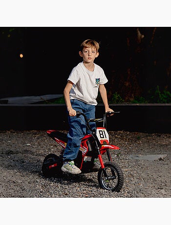 Moto cross électrique dirt bike enfant 250w 16 km/h max.