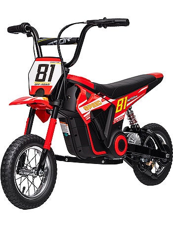 Moto cross électrique dirt bike enfant 250w 16 km/h max.