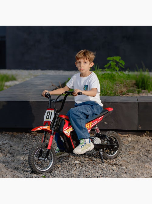 Moto cross électrique dirt bike enfant 250w 16 km/h max. - Kiabi Moto cross électrique dirt bike enfant 250w 16 km/h max. - Kiabi
