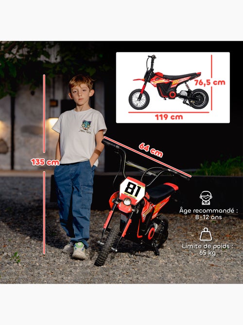 Moto cross électrique dirt bike enfant 250w 16 km/h max. - Kiabi Moto cross électrique dirt bike enfant 250w 16 km/h max. - Kiabi