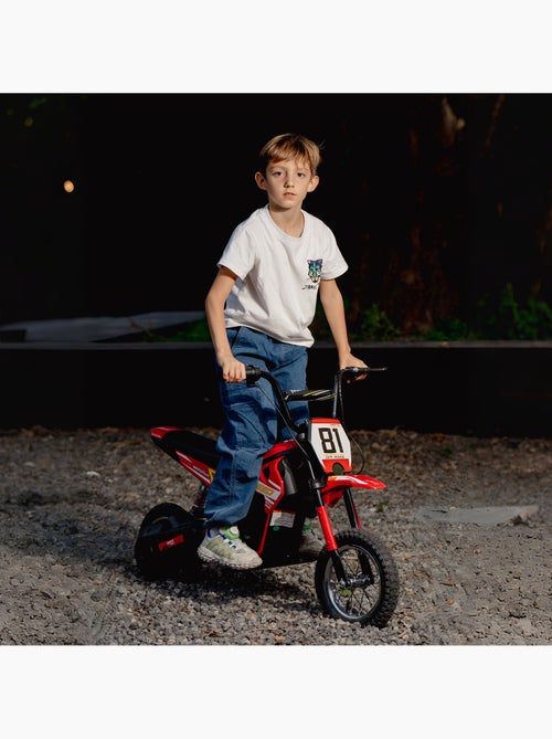 Moto cross électrique dirt bike enfant 250w 16 km/h max. - Kiabi Moto cross électrique dirt bike enfant 250w 16 km/h max. - Kiabi