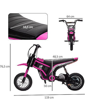 Moto cross électrique dirt bike enfant 350w 16 km/h max.