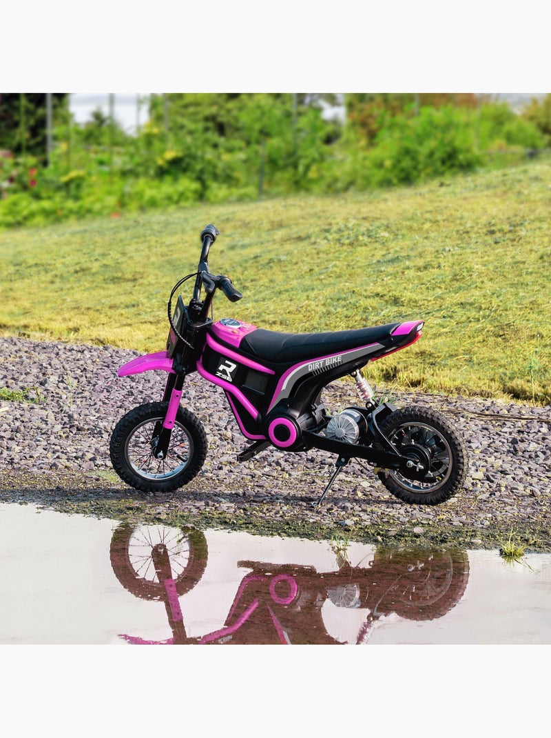 Moto cross électrique dirt bike enfant 350w 16 km/h max. Rose - Kiabi