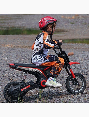 Moto cross électrique dirt bike enfant 350w 16 km/h max.
