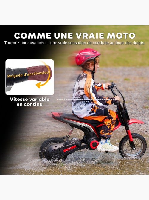 Moto cross électrique dirt bike enfant 350w 16 km/h max. - Kiabi