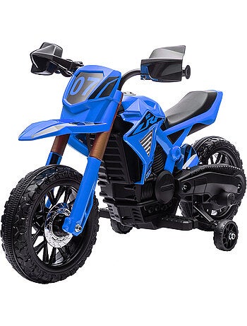 Moto cross électrique enfant 6 v 2 moteurs effets sonores max. 3 km/h
