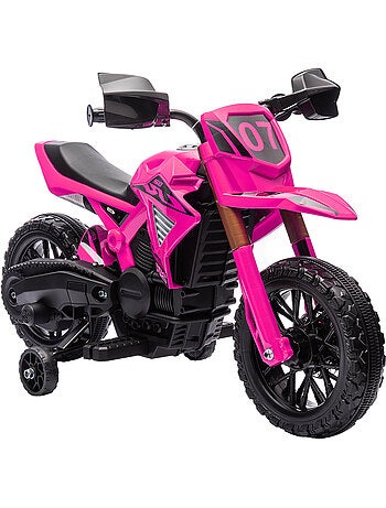 Moto cross électrique enfant 6 v 2 moteurs effets sonores max. 3 km/h