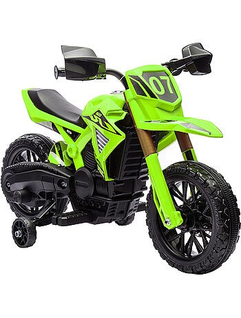 Moto cross électrique enfant 6 v 2 moteurs effets sonores max. 3 km/h