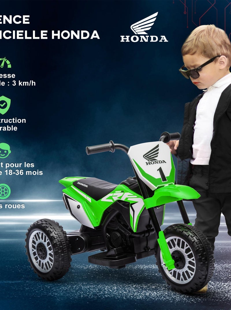 Moto Cross électrique enfant Honda CRF 450 R Vert - Kiabi