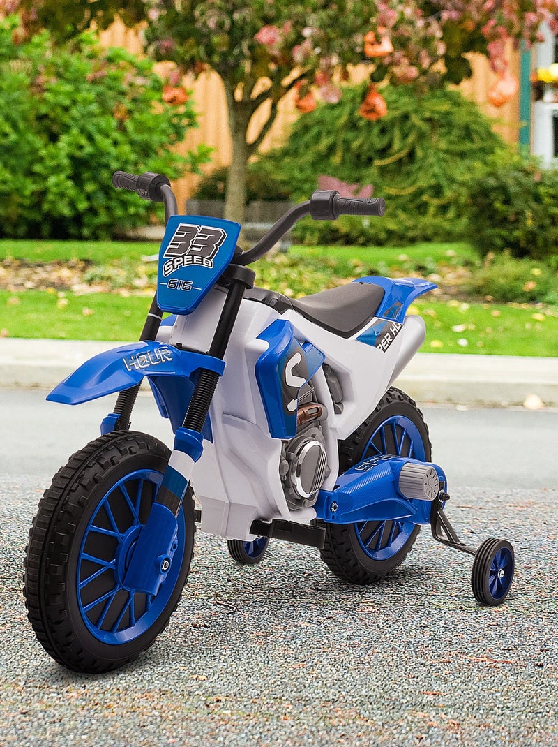 Moto cross électrique enfant RIDENFUN Bleu Bleu - Kiabi